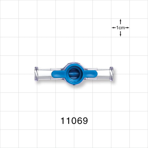 1-Way Stopcock, 2 Female Luer Locks - 45 psi - 11069