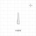 Straight Dispensing Tip, Female Luer Lock , White - 14 G - 11074