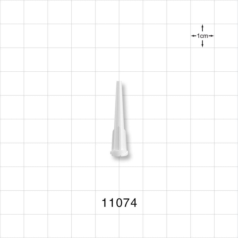 Straight Dispensing Tip, Female Luer Lock , White - 14 G - 11074