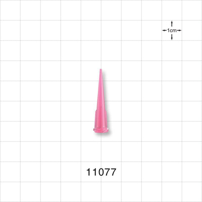 Straight Dispensing Tip, Female Luer Lock , Pink - 20 G - 11077