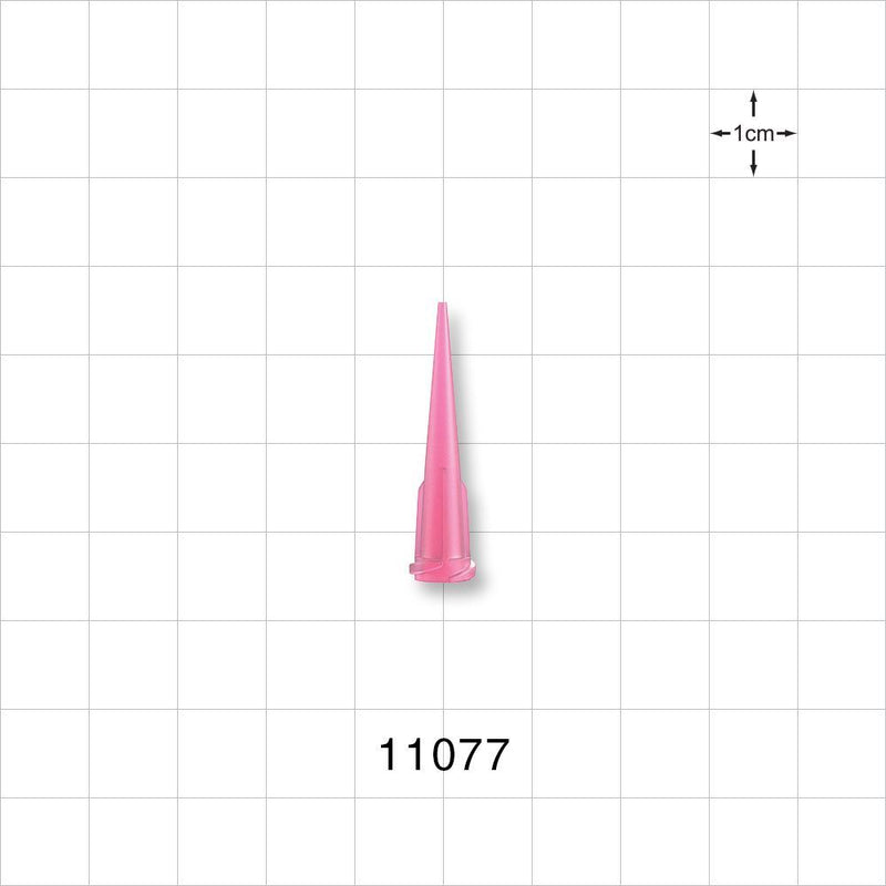 Straight Dispensing Tip, Female Luer Lock , Pink - 20 G - 11077