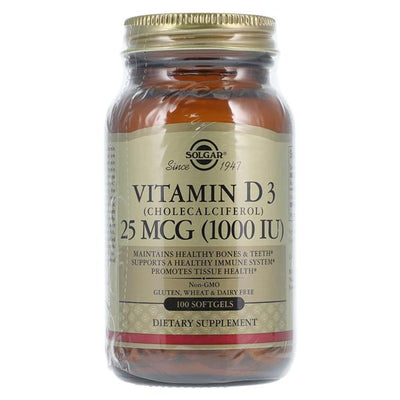 Garden of Life , LLD Vitamin D Supplement Softgels 1000IU 100/Bottle - 33984033405