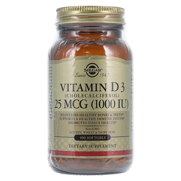 Garden of Life , LLD Vitamin D Supplement Softgels 1000IU 100/Bottle - 33984033405