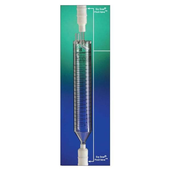 Apothecary Products -Empty Reconstitube Pinch Valve Non-Sterile Disposable With Screws/Wall Bracket/Adapter Connection Each 24950