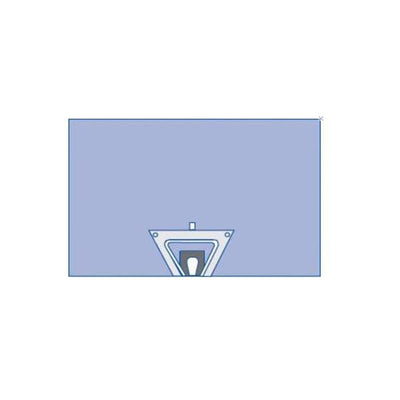 Medline Industries Inc 100x70" Non-Sterile Split Drape Fenestrated - DYNJP8405