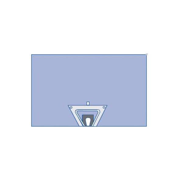 Medline Industries Inc 100x70" Non-Sterile Split Drape Fenestrated - DYNJP8405