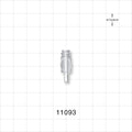 Female Luer Lock, Tubing Port, Clear - 0.14 inch OD (3.56 mm) - 11093