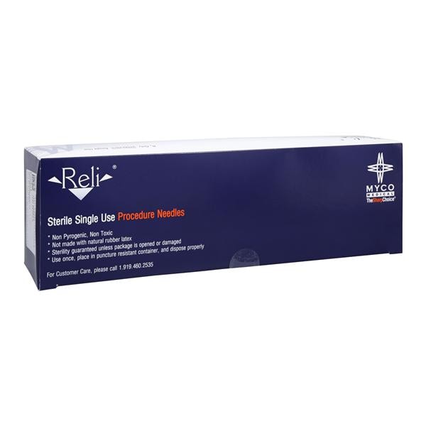 Myco Medical Supplies -Reli Quincke Spinal Needle 22g 6" Sterile SN22G601-SB