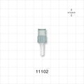 Male Luer Slip, Tubing Port, Clear - 0.21 inch ID (5.33 mm) - 11102