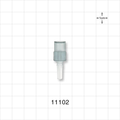 Male Luer Slip, Tubing Port, Clear - 0.21 inch ID (5.33 mm) - 11102