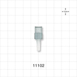 Male Luer Slip, Tubing Port, Clear - 0.21 inch ID (5.33 mm) - 11102