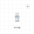 Female Luer Lock, Tubing Port, Clear - 0.212 inch ID (5.38 mm) - 11110