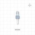 Male Luer Slip, Barbed, Clear - 0.3 inch OD (7.62 mm) - 11111