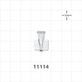 Female Luer Lock, Tubing Port, Clear - 0.035 inch ID (0.89 mm) - 11114