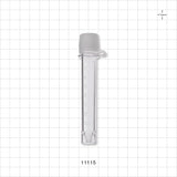 Collection Vial w/Screw Cap on Strap, Clear - 10 ml, 10 g, 0.33 oz. - 11115