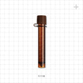 Collection Vial w/Screw Cap on Strap, Amber - 10 ml, 10 g, 0.33 oz. - 11116