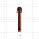 Collection Vial w/Screw Cap on Strap, Amber - 10 ml, 10 g, 0.33 oz. - 11116