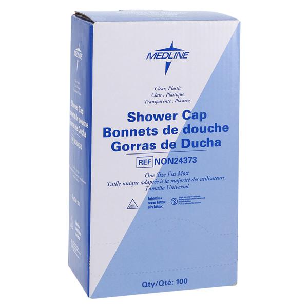 Medline Industries Inc Shower Cap Plastic 1 Size Disposable Latex-Free 500/Case - NON24373