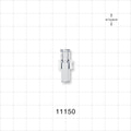 Female Luer Lock, Tubing Port, Clear - 0.192 inch - 0.183 inch ID/0.254 inch - 0.26 inch OD ( (4.88 mm - 4.65 mm/6.45 mm - 6.6 mm) - 11150