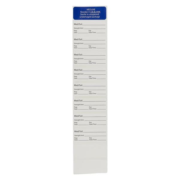 Medline Industries Inc Labels O.R. Sterile Blank 0.5x1.75 200/Ca 200/Case - LBLBLANK
