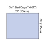 3M Medical Products Steri-Drape 78x59" Strl Surgical Drape/Sheet/Backtable Cover Pack Nfen - 9077