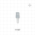 Male Luer Slip, Tubing Port, Clear - 0.145 inch ID (3.68 mm) - 11167