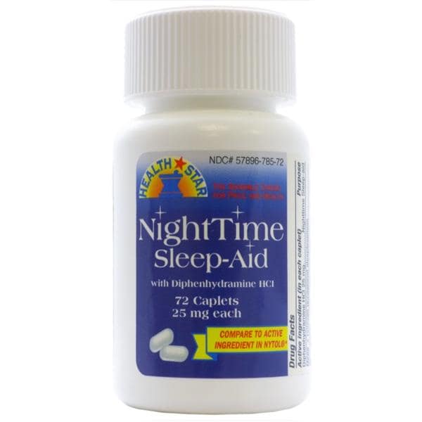 Geri-Care Pharmaceuticals Night Time Sleep Aid Caplets 25mg 12x72/Case - 785-72