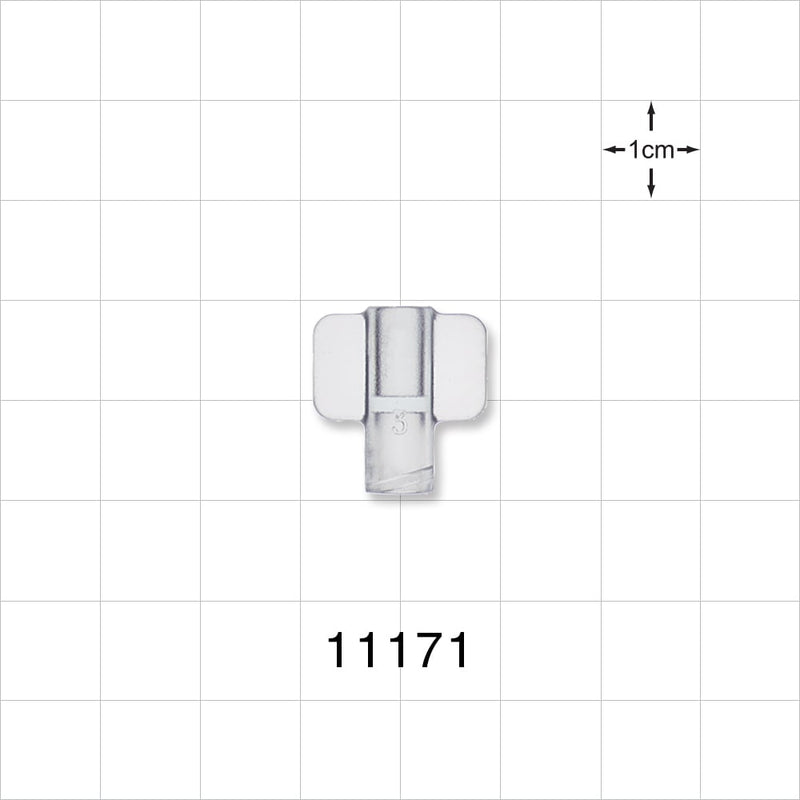 Female Luer Cap, Non-Vented, Clear -  - 11171