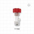 Tuohy Borst Adapter, Threaded Flare Connector - 7 FR - 17 FR (0.091 inch - 0.224 inch, 2.3 mm - 5.7 mm); 0.2 inch ID Sideport (5 mm) - 11182