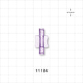 Female Luer Lock, Female Luer Lock, Clear -  - 11184