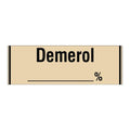 Shamrock Scientific Spec Labels Demerol Tan 1/Rl 1/Rl - SA-24