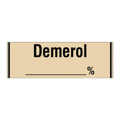 Shamrock Scientific Spec Labels Demerol Tan 1/Rl 1/Rl - SA-24