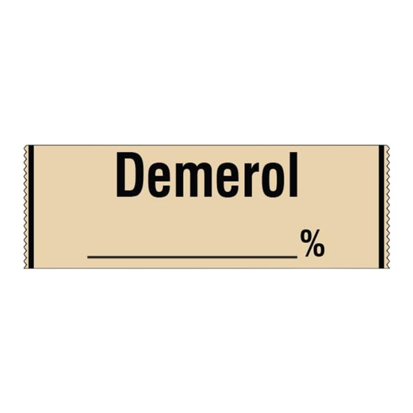 Shamrock Scientific Spec Labels Demerol Tan 1/Rl 1/Rl - SA-24