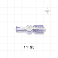 1-Way Stopcock, Female Luer Lock, Male Luer with Spin Lock - 0.106 inch Thru Hole (2.69 mm); 29 psi - 11195