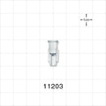 Female Luer Lock, Tubing Port, Clear - 0.03 inch - 0.063 inch (0.76 mm - 1.6 mm) - 11203