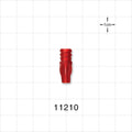 Female Luer Lock, Tubing Port, Red - 0.079 inch ID (2.01 mm) - 11210