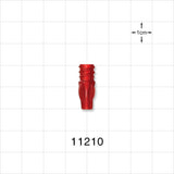 Female Luer Lock, Tubing Port, Red - 0.079 inch ID (2.01 mm) - 11210