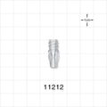 Female Luer Lock, Tubing Port, Clear - 0.099 inch ID (2.51 mm) - 11212