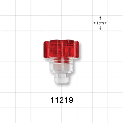 Tuohy Borst Adapter, Small Body - 7 FR - 17 FR (0.091 inch - 0.224 inch, 2.3 mm - 5.7 mm); 0.228 inch ID Tubing Port (5.8 mm) - 11219