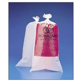 Bel-Art Products -Biohazard Bag 1-1/2mil 24x30" Red/Clear Polypropylene Symbol Autoclavable Disposable With Indicator 100/Box F131610009