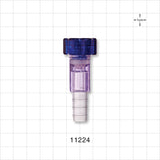 Tuohy Borst Adapter, Barbed - 0 FR - 13 FR (0 inch - 0.17 inch, 0 mm - 4.3 mm); 0.449 inch - 0.472 inch OD Barb (11.4 mm - 11.9 mm) - 11224