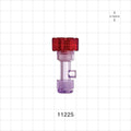 Tuohy Borst Adapter, Threaded Flare Connector - 7 FR - 17 FR (0.091 inch - 0.224 inch, 2.3 mm - 5.7 mm); 0.2 inch ID Sideport (5 mm) - 11225