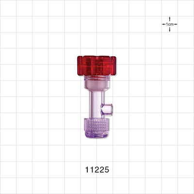 Tuohy Borst Adapter, Threaded Flare Connector - 7 FR - 17 FR (0.091 inch - 0.224 inch, 2.3 mm - 5.7 mm); 0.2 inch ID Sideport (5 mm) - 11225