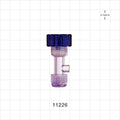 Tuohy Borst Adapter, Threaded Flare Connector - 0 FR - 13 FR (0 inch - 0.17 inch, 0 mm - 4.3 mm); 0.2 inch ID Sideport (5 mm) - 11226