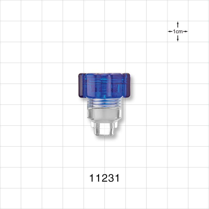 Tuohy Borst Adapter, Small Body - 0 FR - 17 FR (0 inch - 0.224 inch, 0 mm - 5.7 mm); 0.228 inch ID Tubing Port (5.8 mm) - 11231
