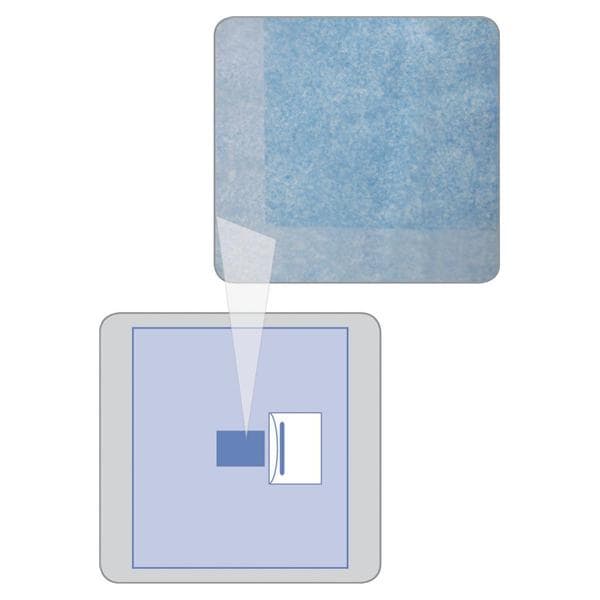 Medline Industries Inc -InvisiShield 48x51" Sterile Surgical Incise Drape Fenestrated DYNJSD1061