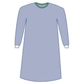 Medline Industries Inc Eclipse Non Reinforced Surgical Gown AAMI Level 2 SMS Fabric 3X Large Blue 18/Ca - DYNJP2004