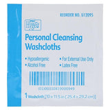 PDI Professional Disposables Hygea Multipurpose Washcloth Aloe/Vitamin E Light Fresh Scent Disposable Individual Packet 10x11.5" 400/Case - U12095
