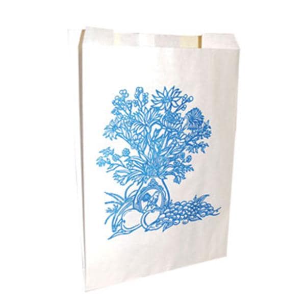 Fox Converting Inc Waste Bag Paper Chairside Blue/White Dental 200/Box 200/Box, 5 BX/CA - 420653960