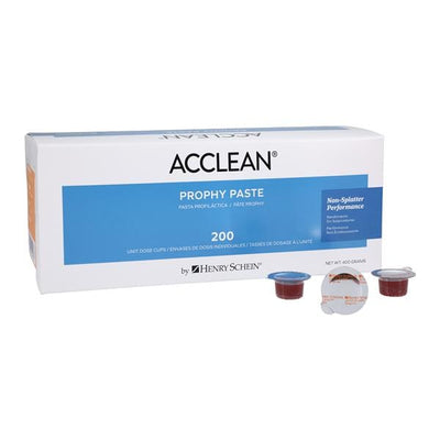Henry Schein Inc. -Acclean Prophy Paste Coarse Tangerine Gluten Free Unit Dose Cups 200/Box, 24 BX/CA 1125519